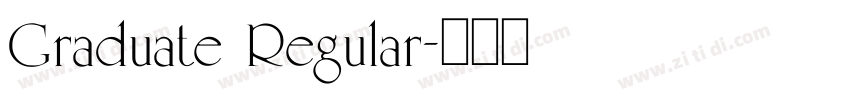 Graduate Regular字体转换